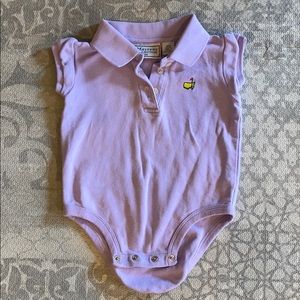 Baby girl purple Masters Collection onesie